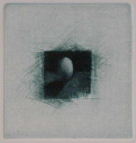 Little Egg, mezzotint print by Philadelphia artist Tony Rosati available at Cerulean Arts