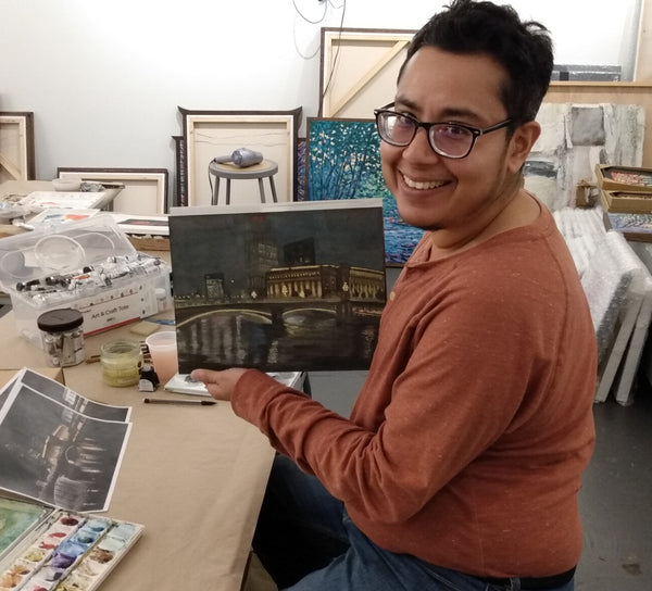 Mixed Media Watercolor Painting with Michael Kowbuz