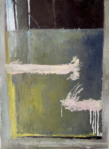 Sean Sauer: Broken Window with Paint Mark