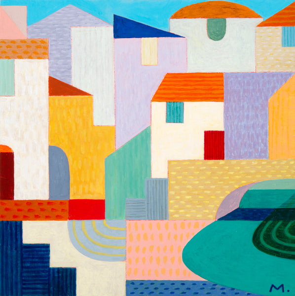 Venice 1, acrylic on panel painting by Cerulean Arts Collective member Michael Smith. 
