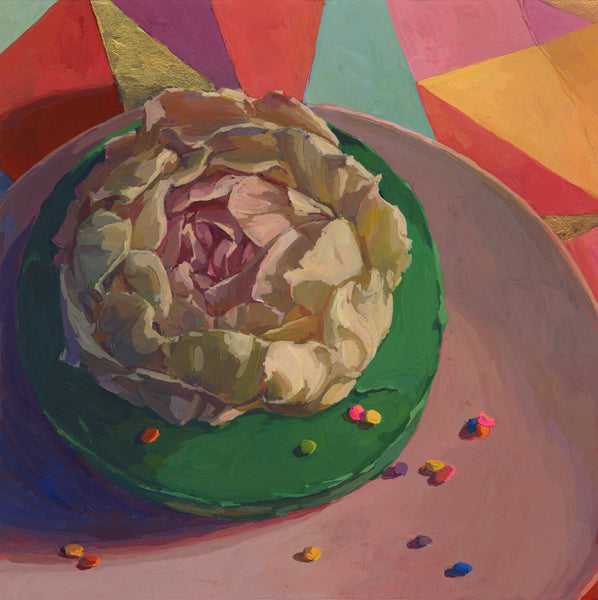 Another Easter, gouache on paper painting by Cerulean Arts Collective Member Allison Syvertsen