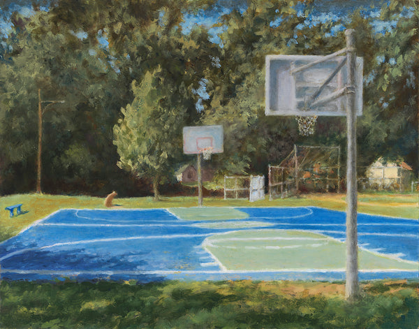 July 2023, oil on linen on board painting by Cerulean Arts Collective Member Jeff Thomsen