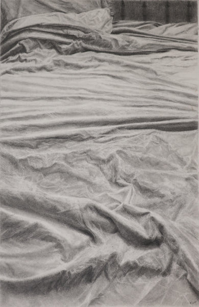 Ghost, graphite drawing by Cerulean Arts Collective member Kathleen Wert.