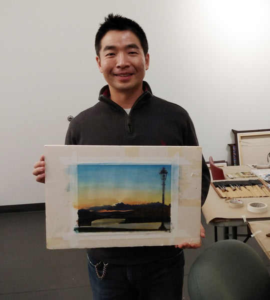 Mixed Media Watercolor Painting with Michael Kowbuz