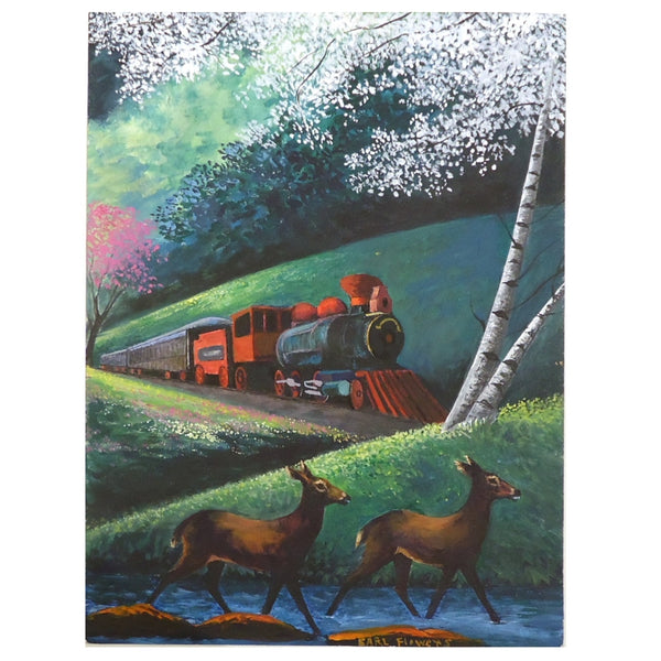 Earl Flowers: Train and Deer