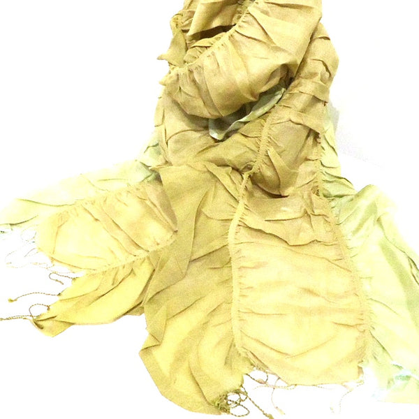 Cotton and Silk Ruffle Scarf