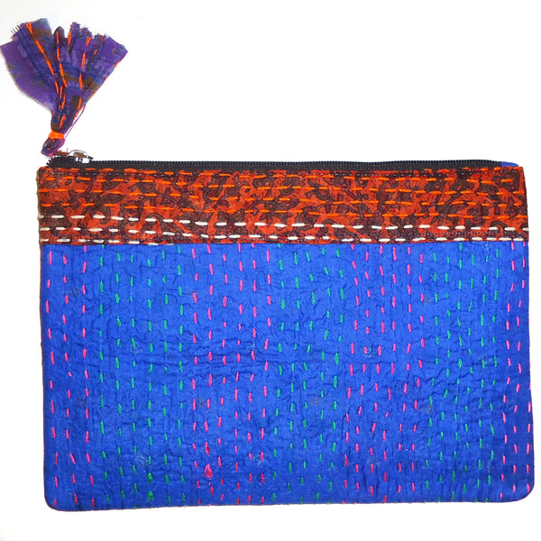 Kantha Pouch - Red