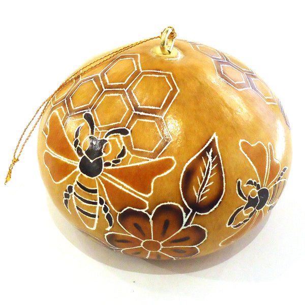 Gourd Ornament - Bees