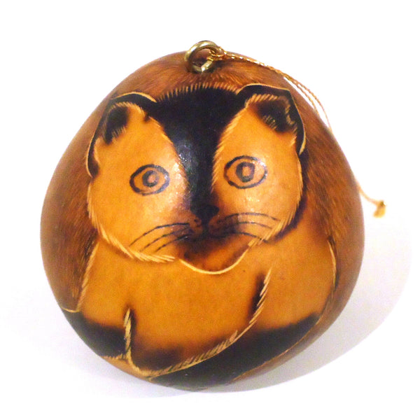 Gourd Ornament - Cat