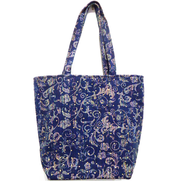 Blue Paisley Tote Bag