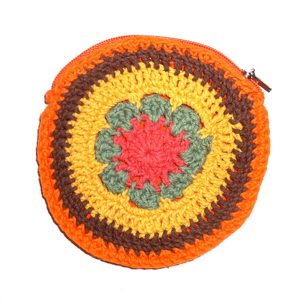 Cotton Crochet Round Coin Purse