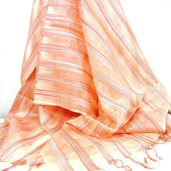 Pink Striped Stole