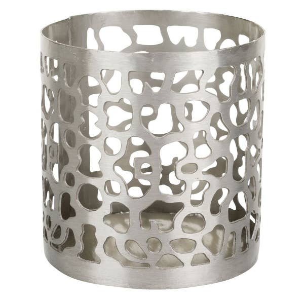 Patterned Iron Candle Holder