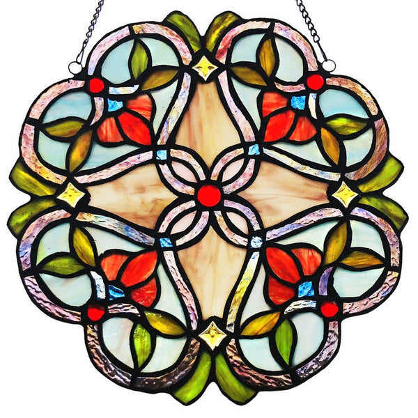 Stained Glass Floral Beauty Medallion