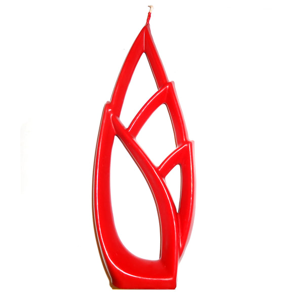 Multi-Flame Candle - Large Red Leaf