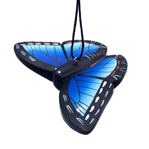 Balsa Ornament - Blue Morpho Butterfly