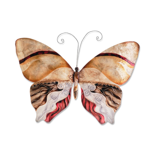 Capiz Shell Butterfly - Gold & Red