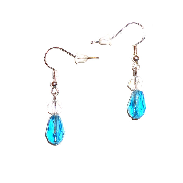 Sky Blue Crystal Earrings