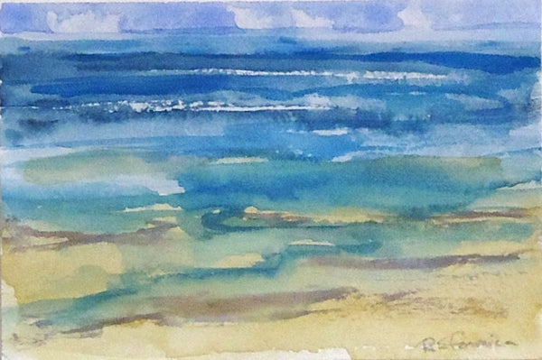 Ruth Formica: Seascape in Blues and Gold