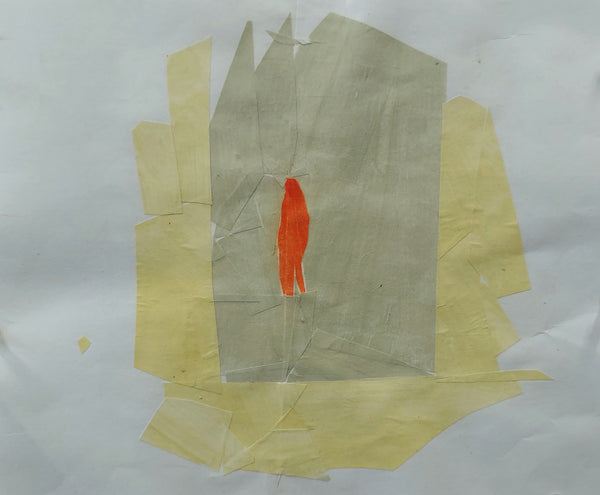Katie Knoeringer: Untitled (Orange Figure)