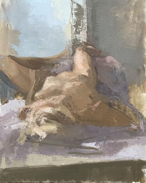 Carolyn Pyfrom: Reclining Nude Purple
