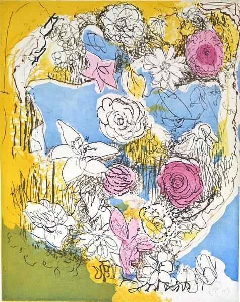 Bill Scott: Birthday Flowers I, Framed