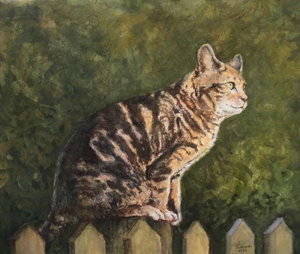Jeff Thomsen:  Cat on a Fence